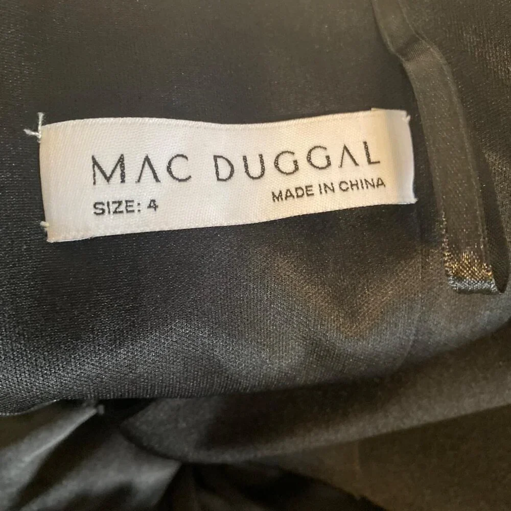 Glamorous short tuxedo dress by Mac Duggal. - Picture 4 of 10